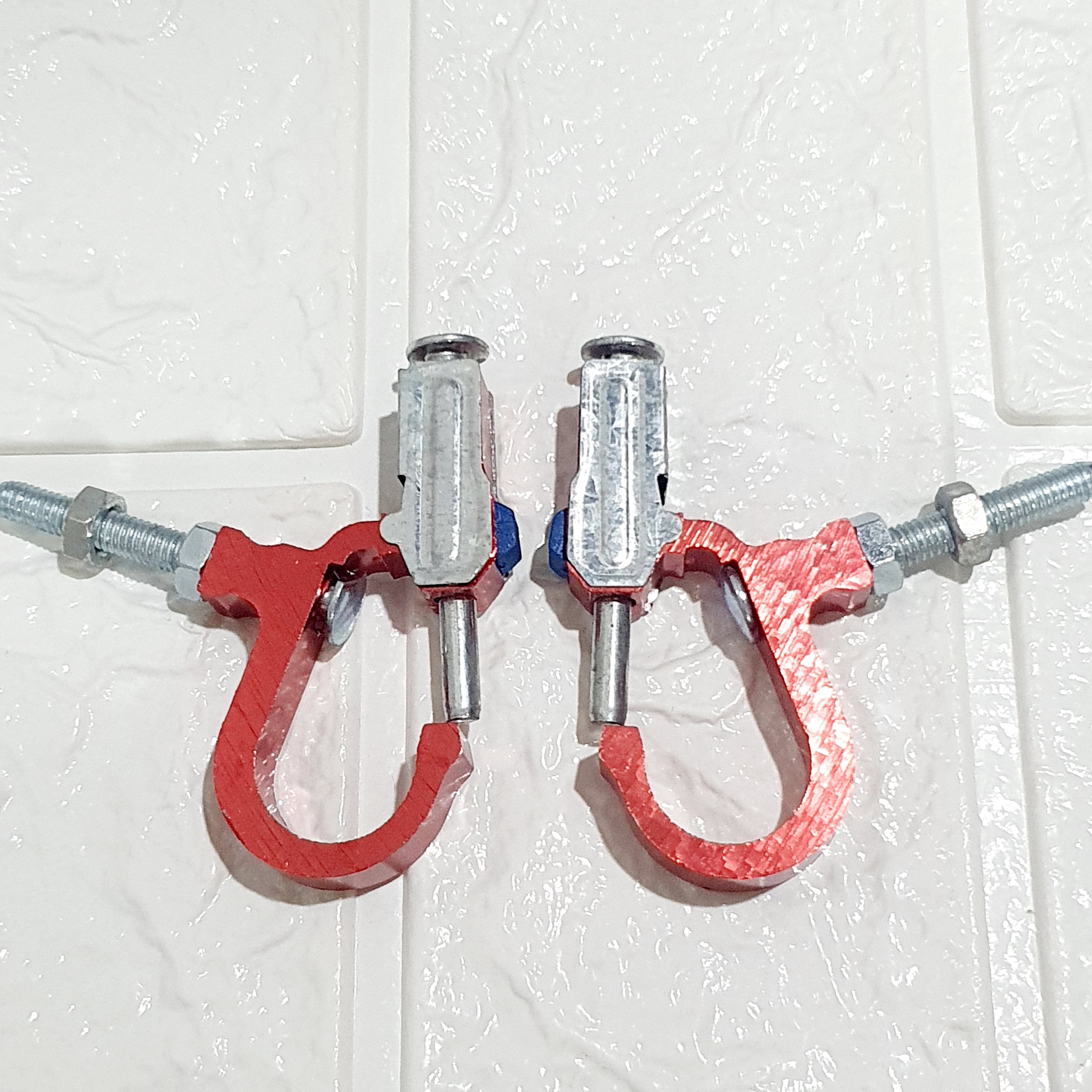 [HCM]Cặp 2 móc bấm treo đồ nhôm giành cho xe máy ( nhiều màu )