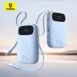 【CCC Certified】Baseus QPow3 Pin Dự Phòng Sạc Nhanh Màn Hình Kỹ Thuật Số – Cáp Kép, Kích Thước Nhỏ, Có Chứng Nhận CCC