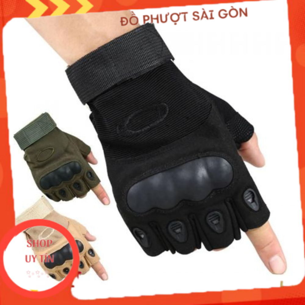 Găng tay cụt ngón oalkey, găng tay xe máy, găng tay đi phượt