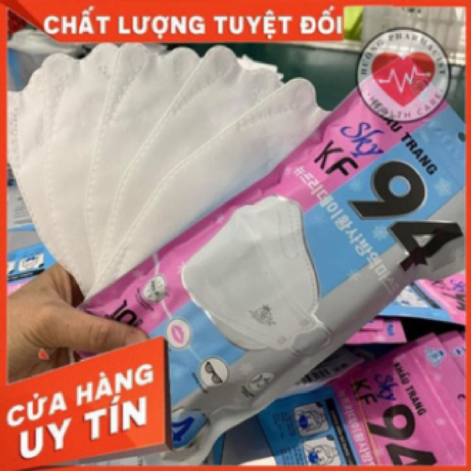 [Mã KT45 -10% đơn 150K] Set 50 Chiếc Khẩu trang 4 Lớp SKY KF94 Chống Bụi Mịn Và Kháng Khuẩn Hàng Cao Cấp KT45