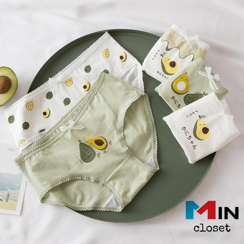 Quần lót nữ 💖 💖Quần lót bơ xinh siêu dễ thương - Mincloset