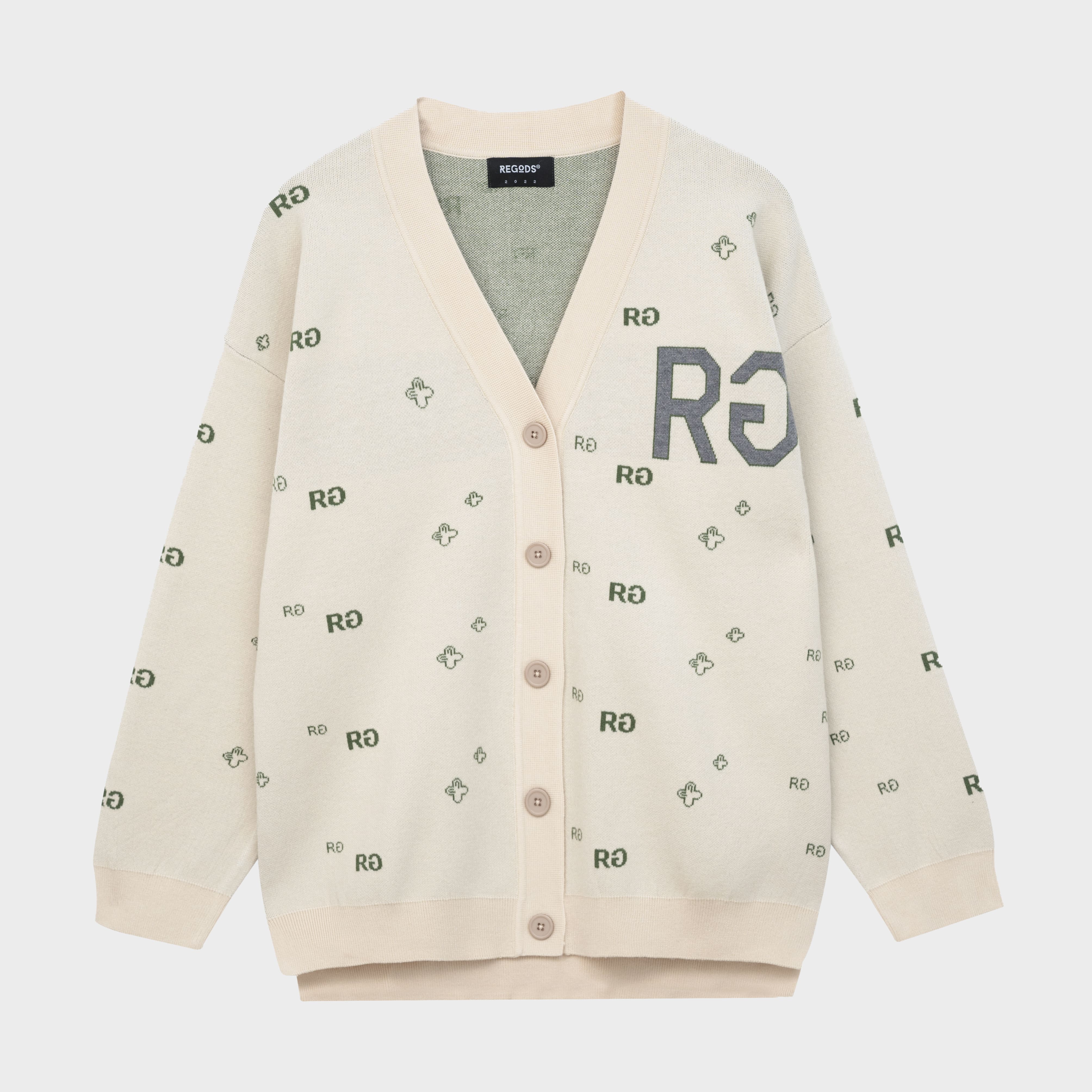 Áo khoác len cardigan regods form rộng unisex nam nữ len dệt - cardigan knit rg