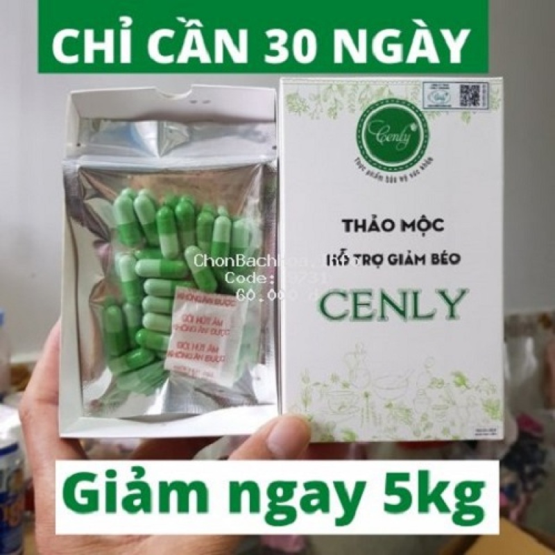 [HCM]Thảo mộc giảm CÂN HỘP 30viên CENLY- GIẢM NGAY TỪ 3-7KG