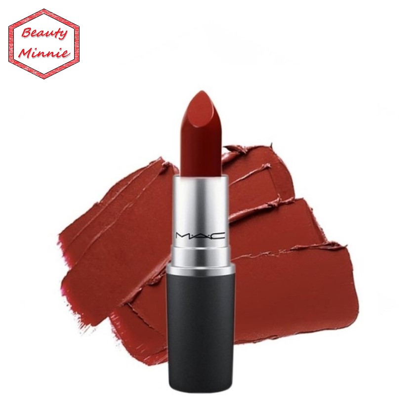 Son môi mịn lì M.A.C màu 602 - Matte Lipstick Chili 3g Beauty Minnie bền màu lâu trôi, son thỏi MAC fullsize chính hãng độ bám màu cao, không gây khô môi, chất son mềm mại