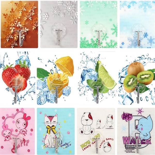 bộ 10 Móc dán tường 3d siêu chịu lực