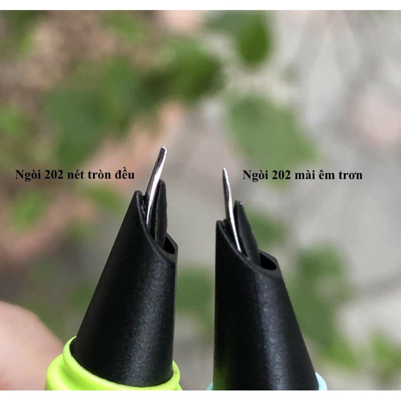 Ngòi bút máy luyện viết chữ đẹp Bút mài Cánh Diều 202/106/107 ngòi trắng nét đều mảnh