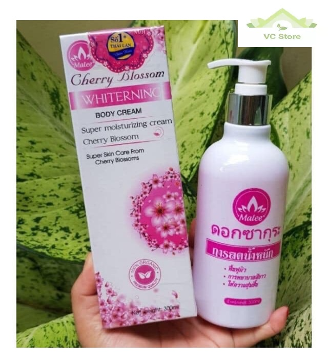 Ủ trắng hoa anh đào cherry blossom thái lan - mẫu mới