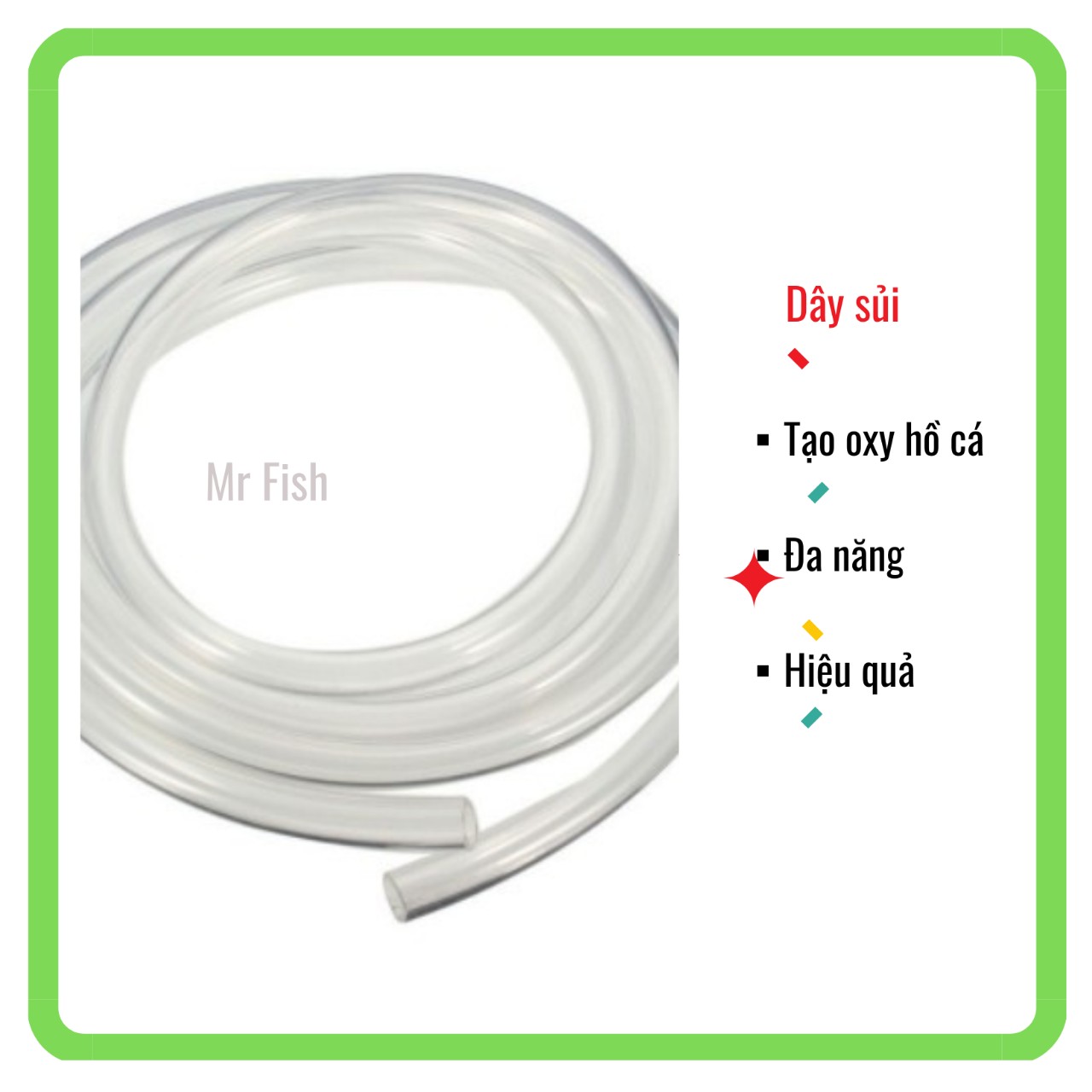 1m dây sủi ôxy 4 ly - mr fish