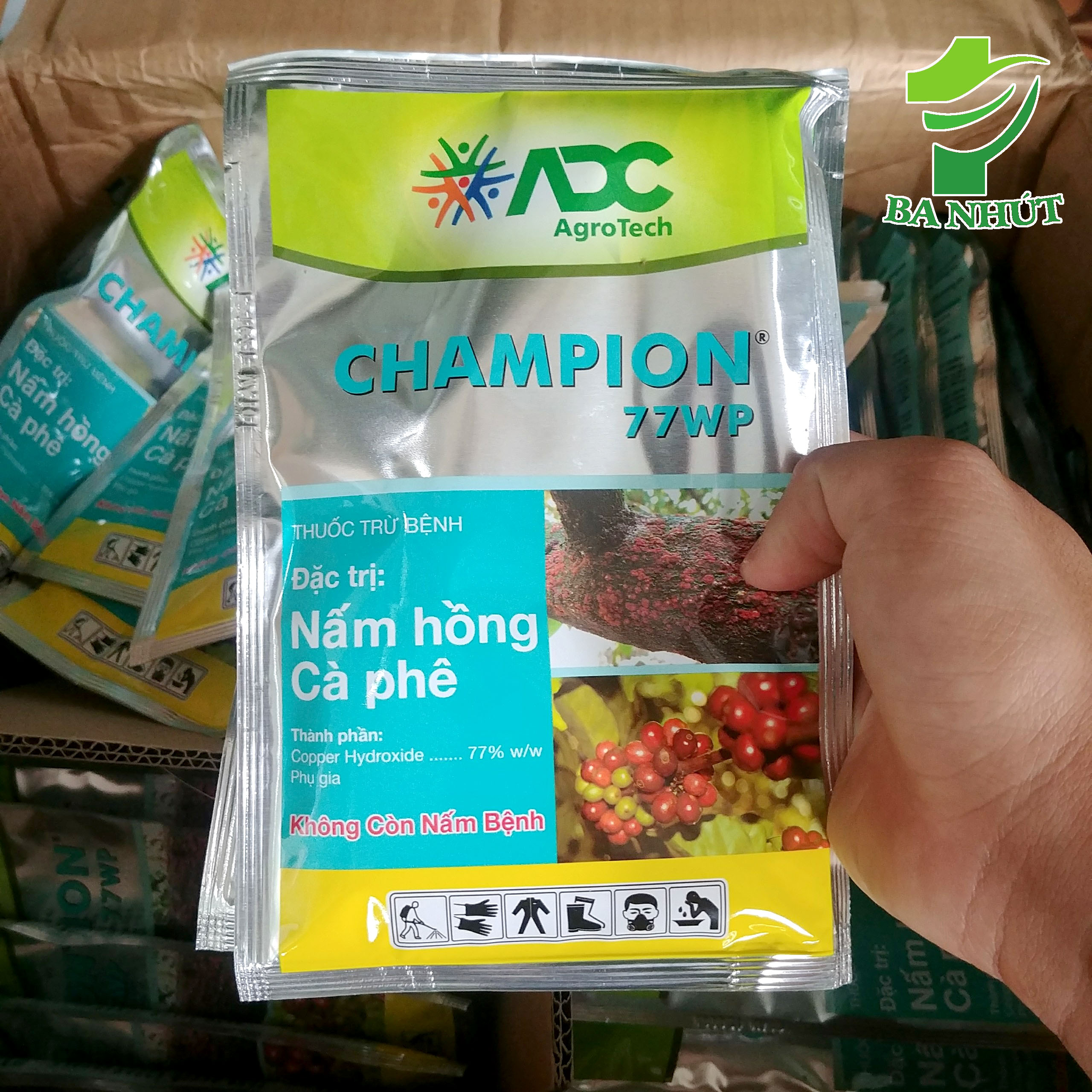 Champion 77wp 100g – đặc trừ nấm hồng, thán thư cây trồng, chính hãng công ty tnhh adc