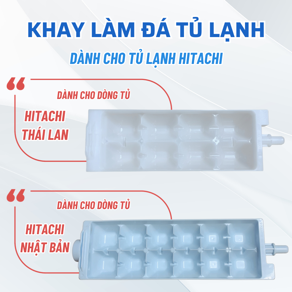 Khay làm đá xoay tủ lạnh hitachi, vỉ làm đá viên tủ lạnh hitachi chuẩn theo tủ, khay làm đá rơi tủ lạnh hitachi