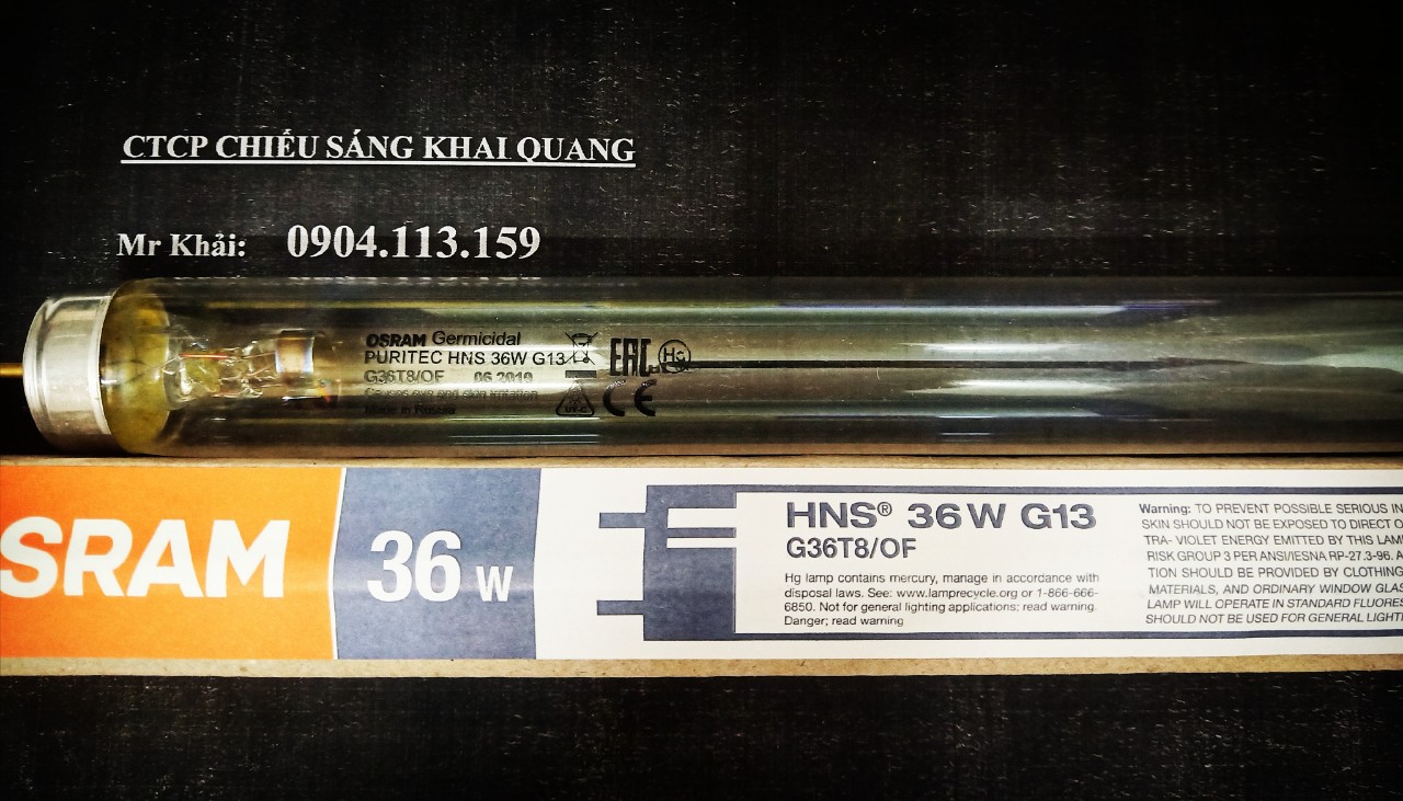 (SALE) Bóng UV diệt khuẩn Osram HNS 36W Russia dài 1.2m