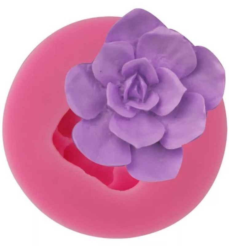 Khuôn silicon 4d làm rau câu làm bánh mẫu hoa sen đá MS2020