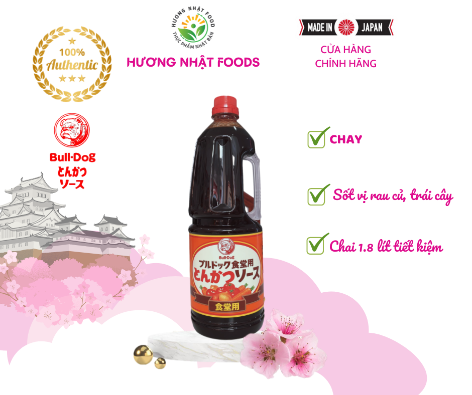 [CHUẨN NHẬT 100%] Sốt Rau Củ TONKATSU SAUCE Nhật Bản 1.8 Lít - Loại trái cây