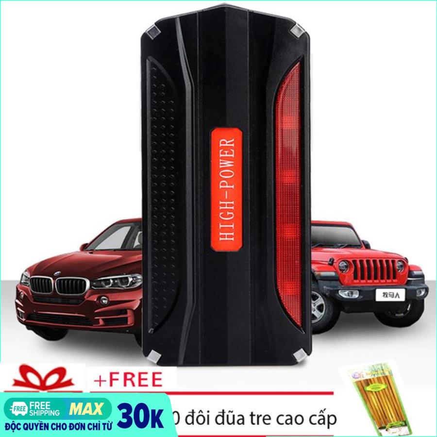 Bộ sạc điện kích nổ oto đa năng giá tốt - bộ nguồn sạc dự phòng kiêm kích nguồn ô tô high-power dung lượng 69800mah - 300a - bộ nguồn di động hỗ trợ cứu hộ đường dài + tặng bộ 10 đôi đũa tre đẹp