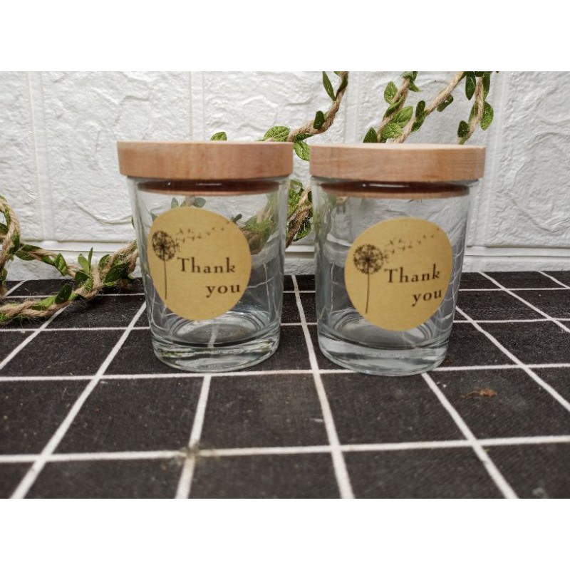 Cốc thủy tinh nắp gỗ tự nhiên