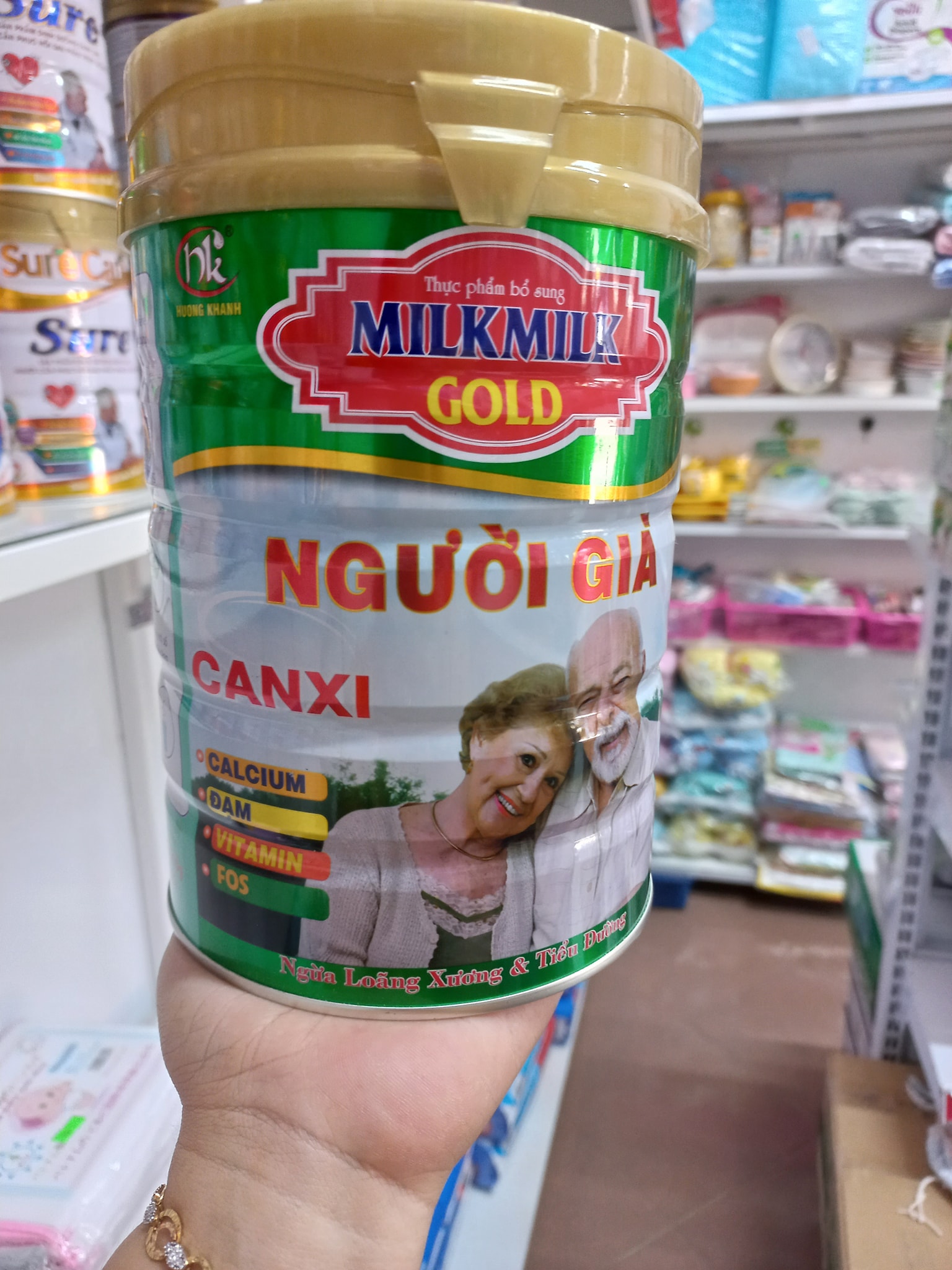 Sữa cho người già, bổ sung canxi ngừa loãng xương và tiểu đường - Lon 900g