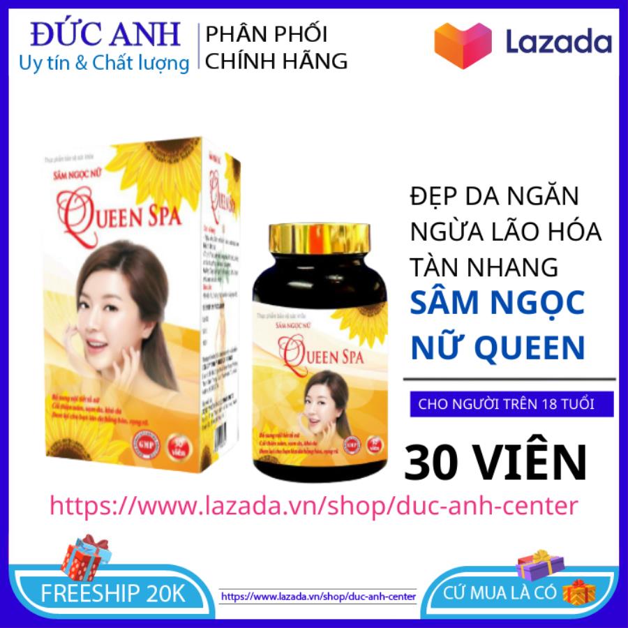 Collagen uống đẹp da trắng da Sâm Ngọc Nữ 30 viên - giúp da khỏe đẹp chống lão hóa - chống nám tàn nhang sẹo mụn hộp 30 viên