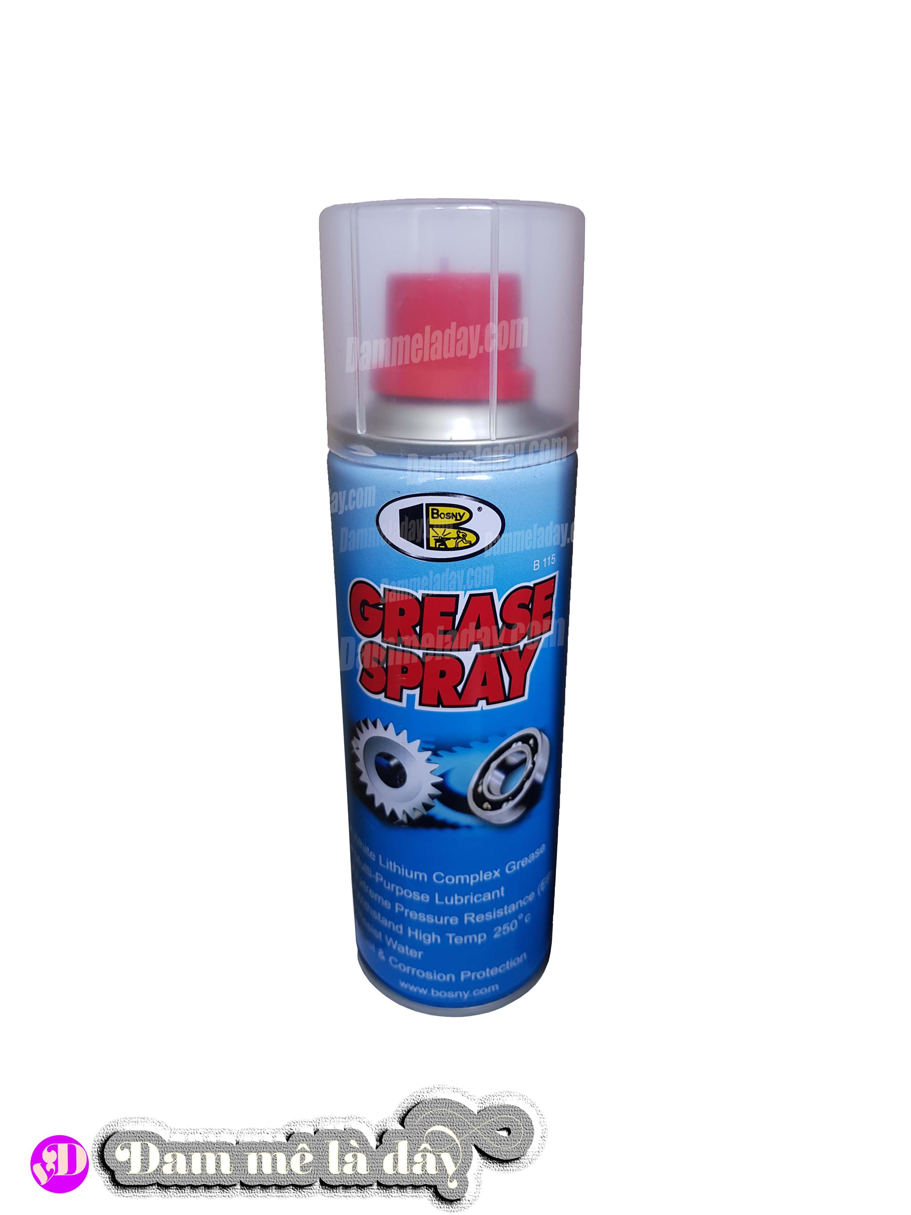 Dầu bôi trơn grease spray cao cấp Bosny