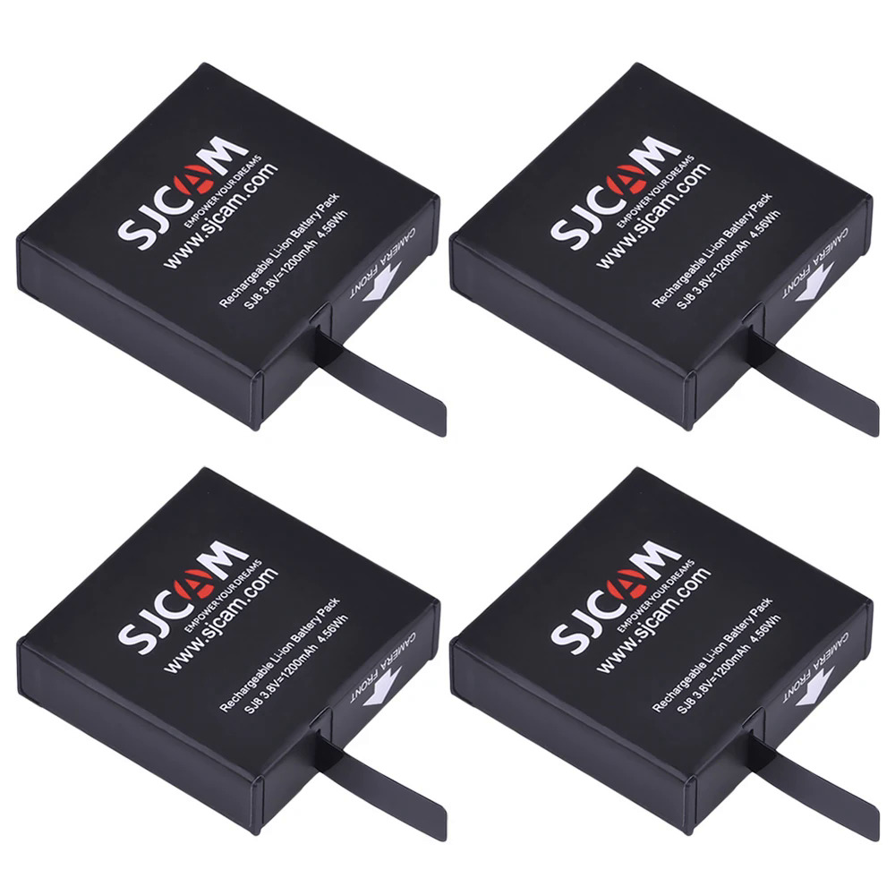 20244pcs 3.8V chính hãng SJCAM sj8 pin 1200mAh cho sj8 Pro/sj8 Plus/sj8 Air SJCAM Phụ Kiện máy ảnh hành động