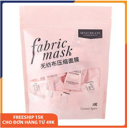 Combo 10 viên mặt nạ nén dưỡng da Maycreate fabric mask giúp dưỡng ẩm, da sáng màu, làm săn và tăng độ đàn hồi, thải độc, phục hồi da, chống lão hóa, làm trắng da, mặt nạ viên kẹo khô Melystore SPU069