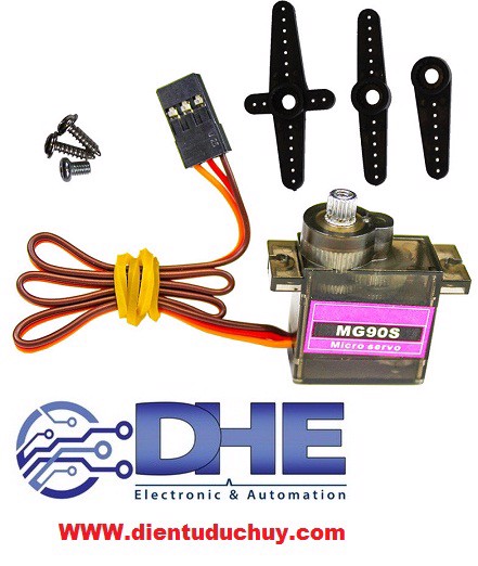 Động cơ rc servo mg90s, điện áp 5v