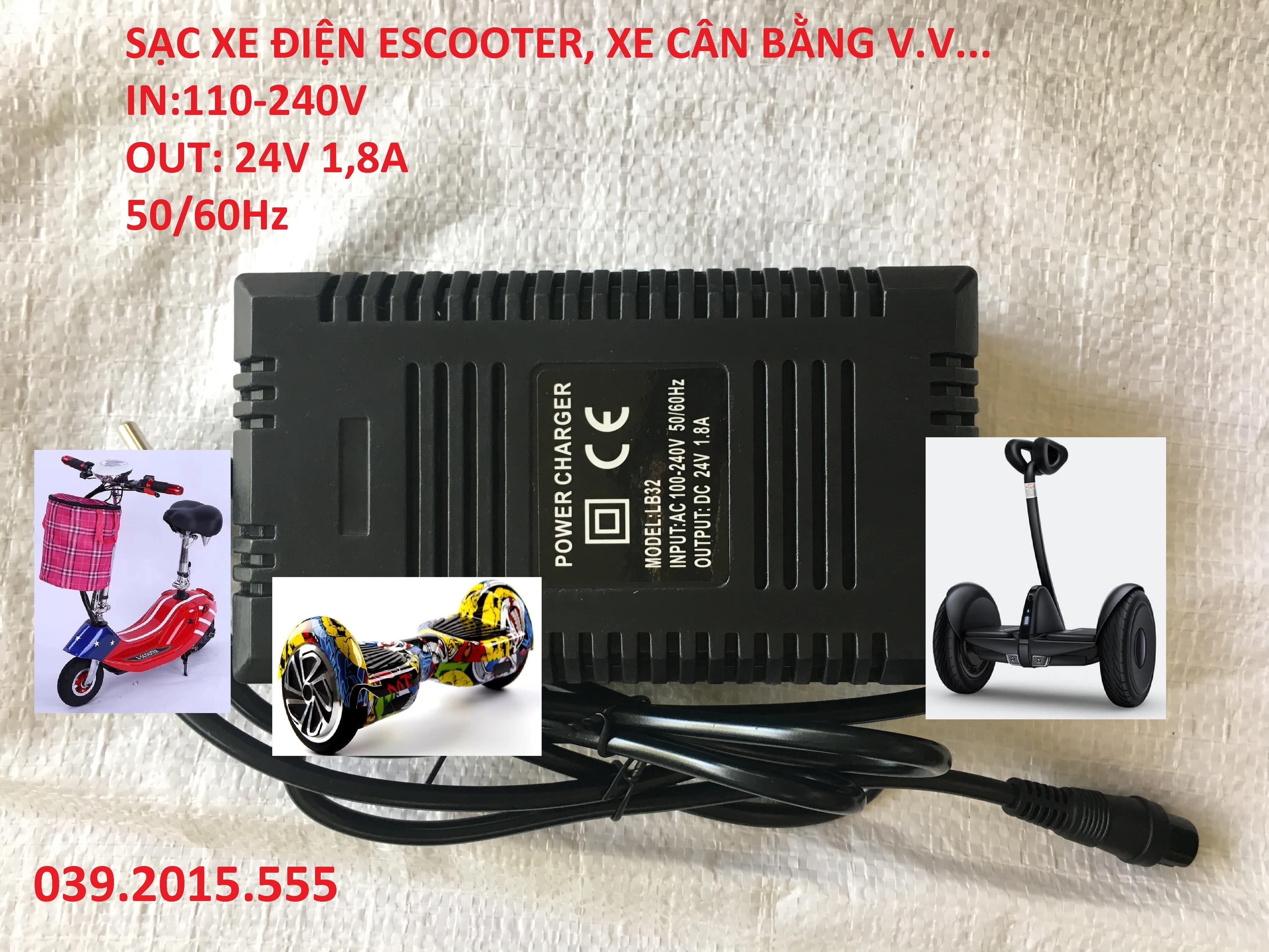 Sạc xe điện Escooter 24V 