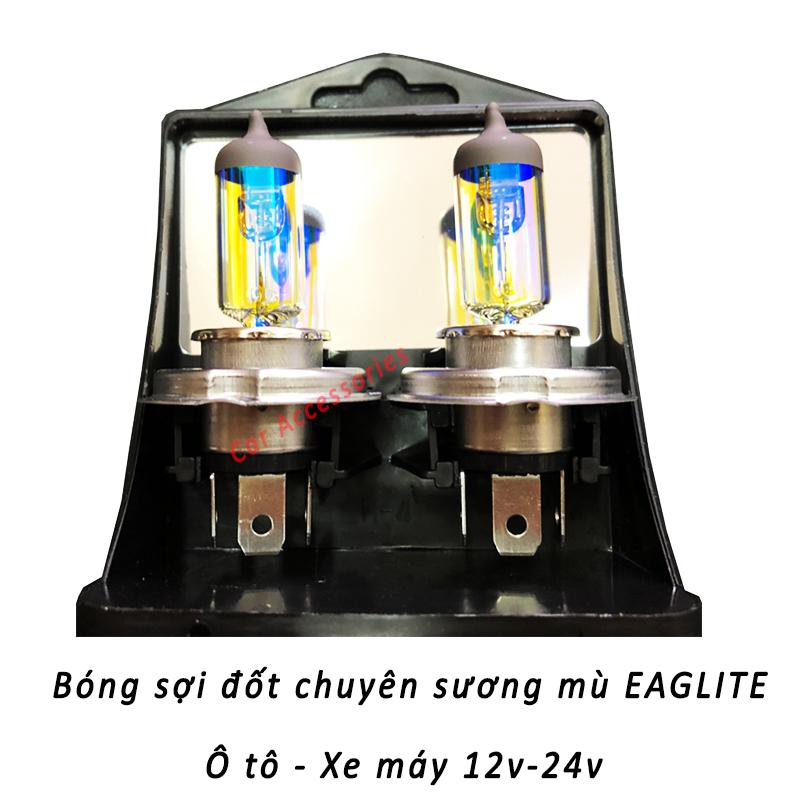 Hộp 2 bóng đèn h4 12v -24v dc chất lượng cao eaglite hàn quốc