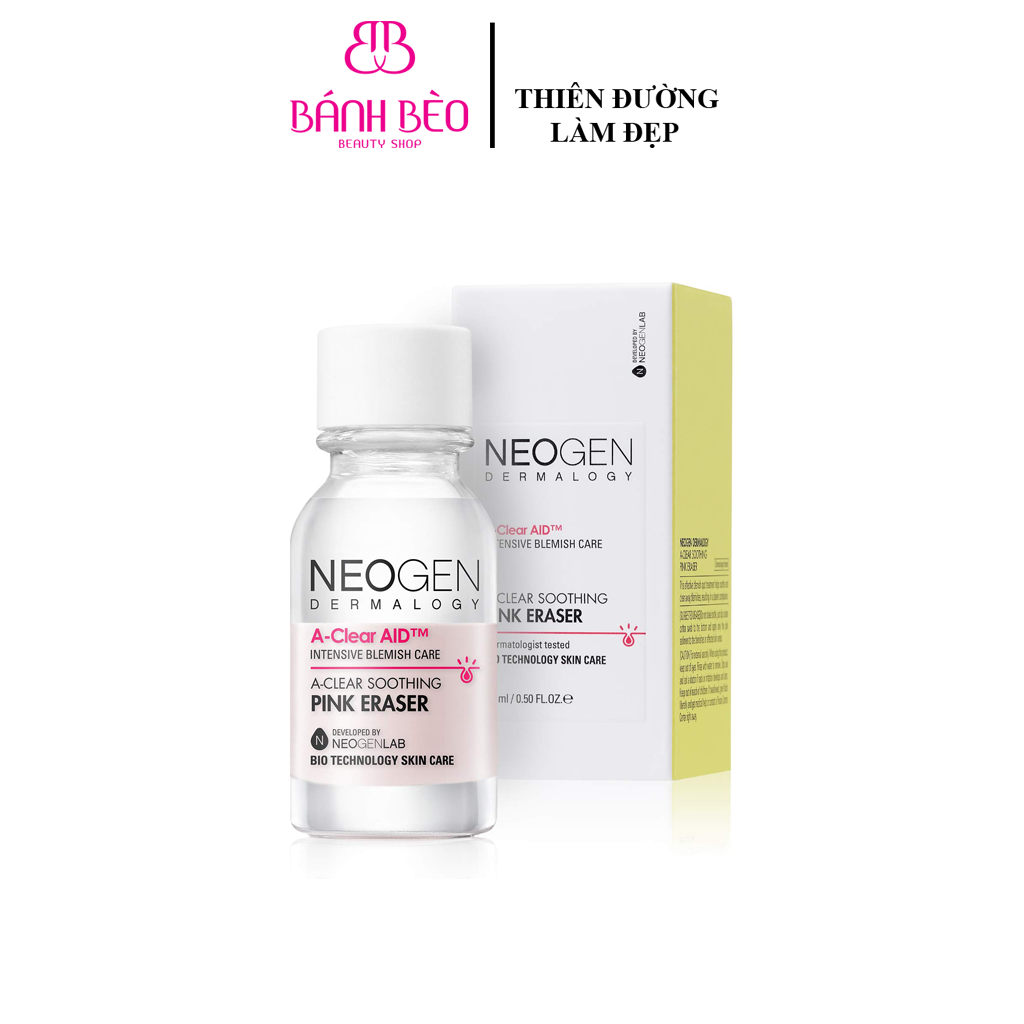 Dung Dịch Chấm Mụn, Giảm Sưng Viêm Cấp Tốc Neogen Dermalogy A-Clear Soothing Pink Eraser 15ml