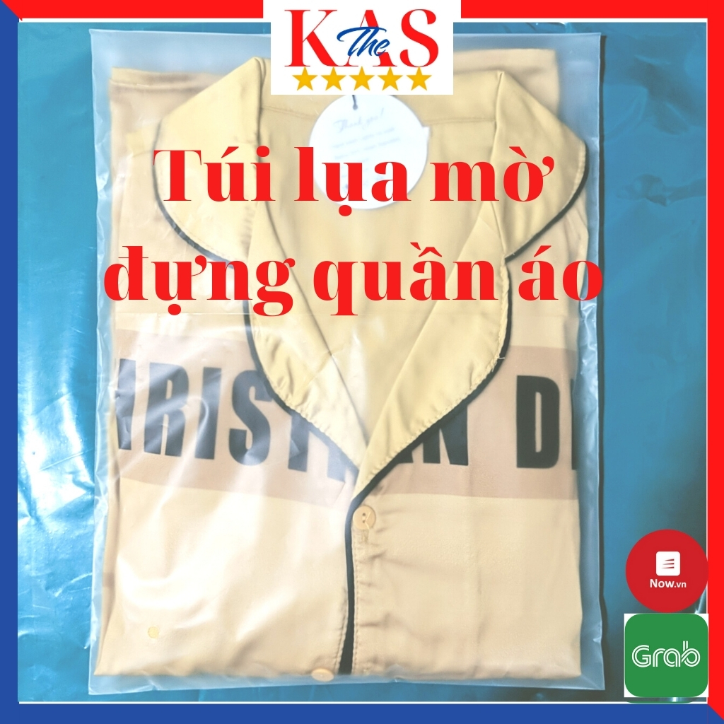 Túi lụa mờ đựng quần áo có keo dán miệng, Bao bì HD tự dính