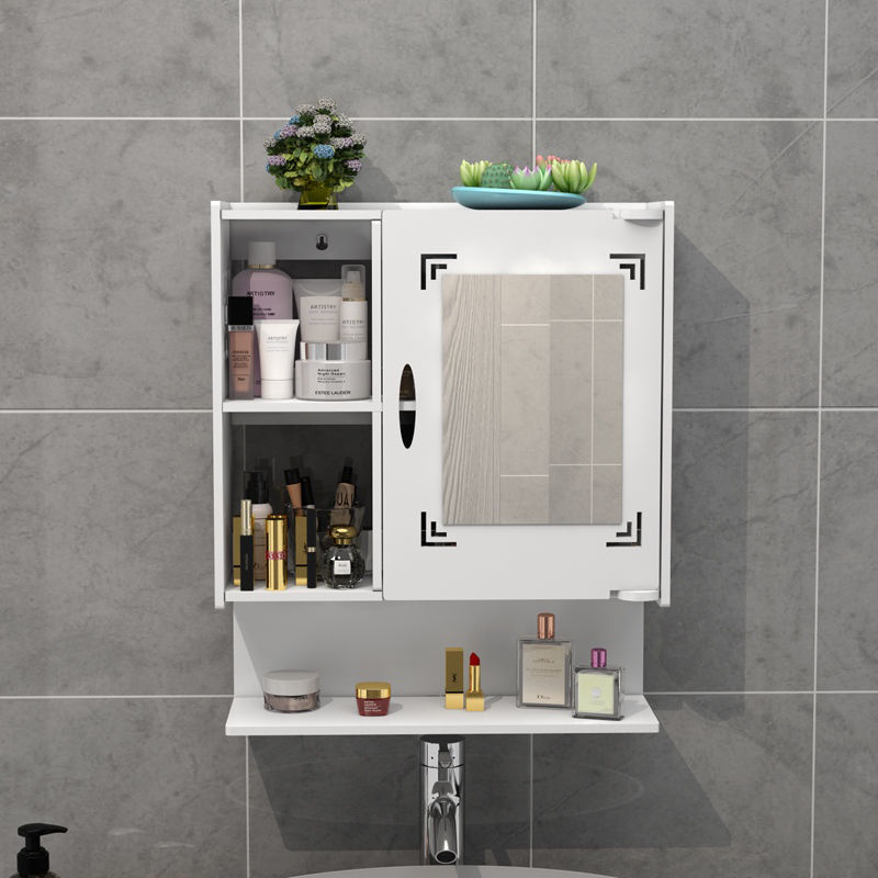 Tủ gương kèm kệ để đồ treo nhà tắm gọn nhẹ IG413