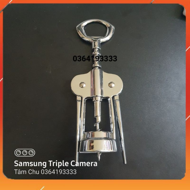 Mở rượu vang inox trục xoay loại xịn đẹp