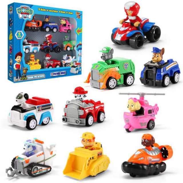 Bộ 6 xe chú chó cứu hộ