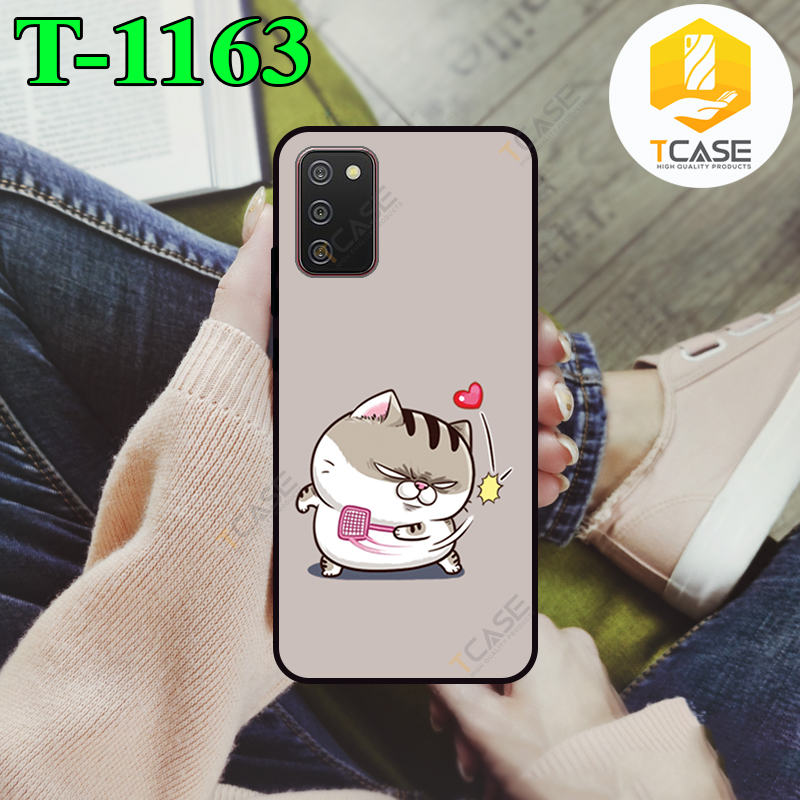 Ốp lưng Tcase dành cho Samsung Galaxy A03s in hình mèo lém lĩnh