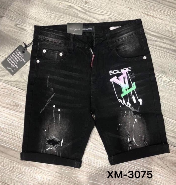 [HCM]Quần Sọt Jean Nam Quần Short Trẻ Trung In Chữ Luonvuituoi Cam Kết Hàng Y Hình