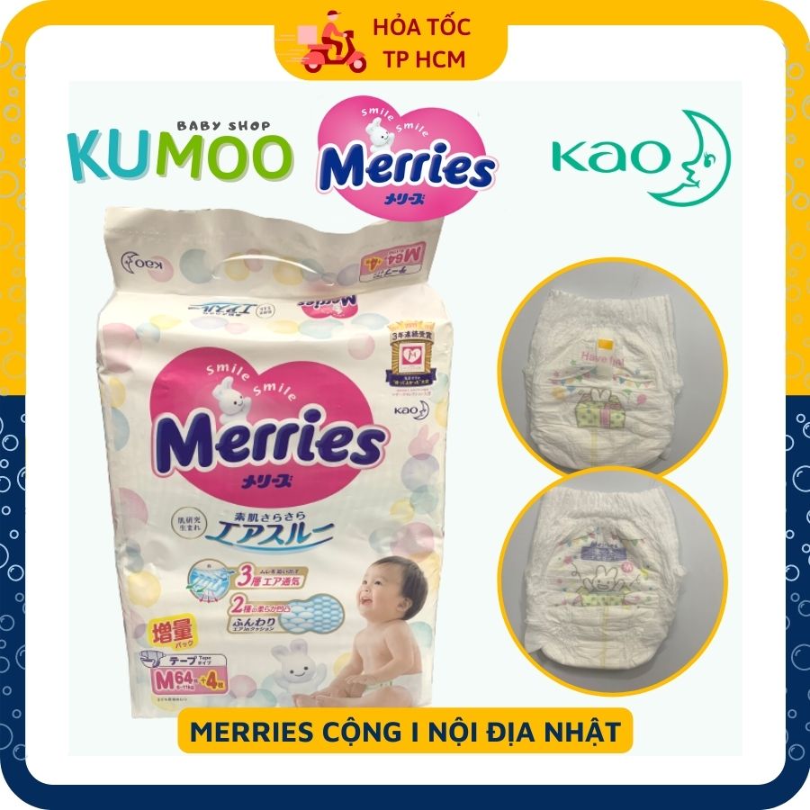 Tã bỉm quần merries cộng miếng đủ size m/l/xl/xxl