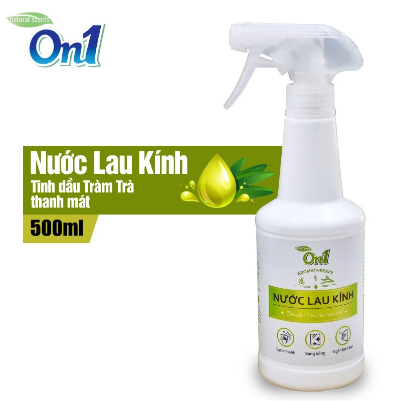 Nước lau kính on1 tinh dầu tràm thanh mát 500ml