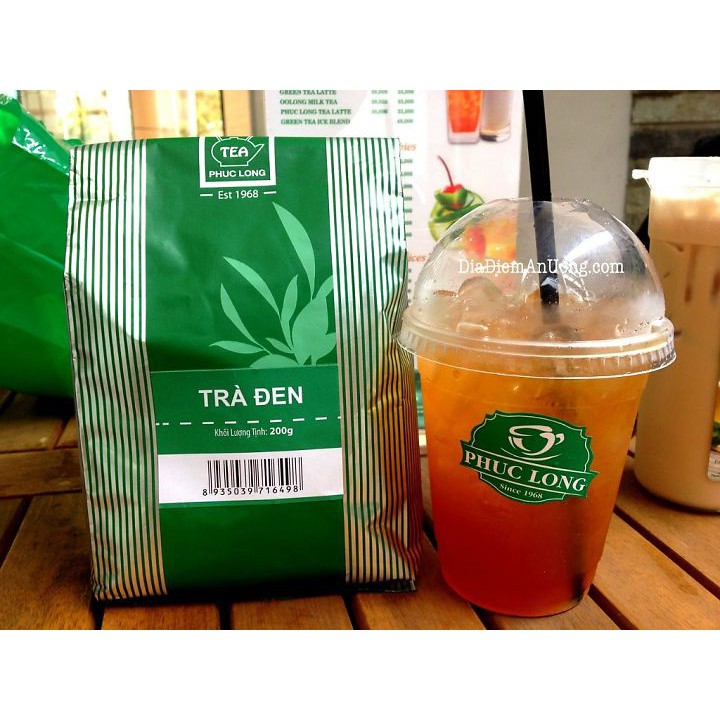 200g trà đen phúc long việt nam - pha trà sữa trân châu đường đen milk tea