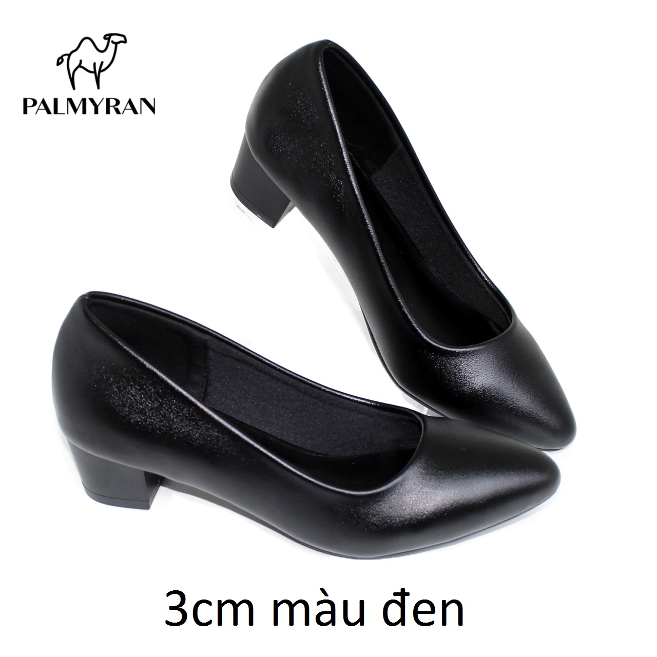 Giày cao gót nữ 3cm da sịn thật palmyran CG28
