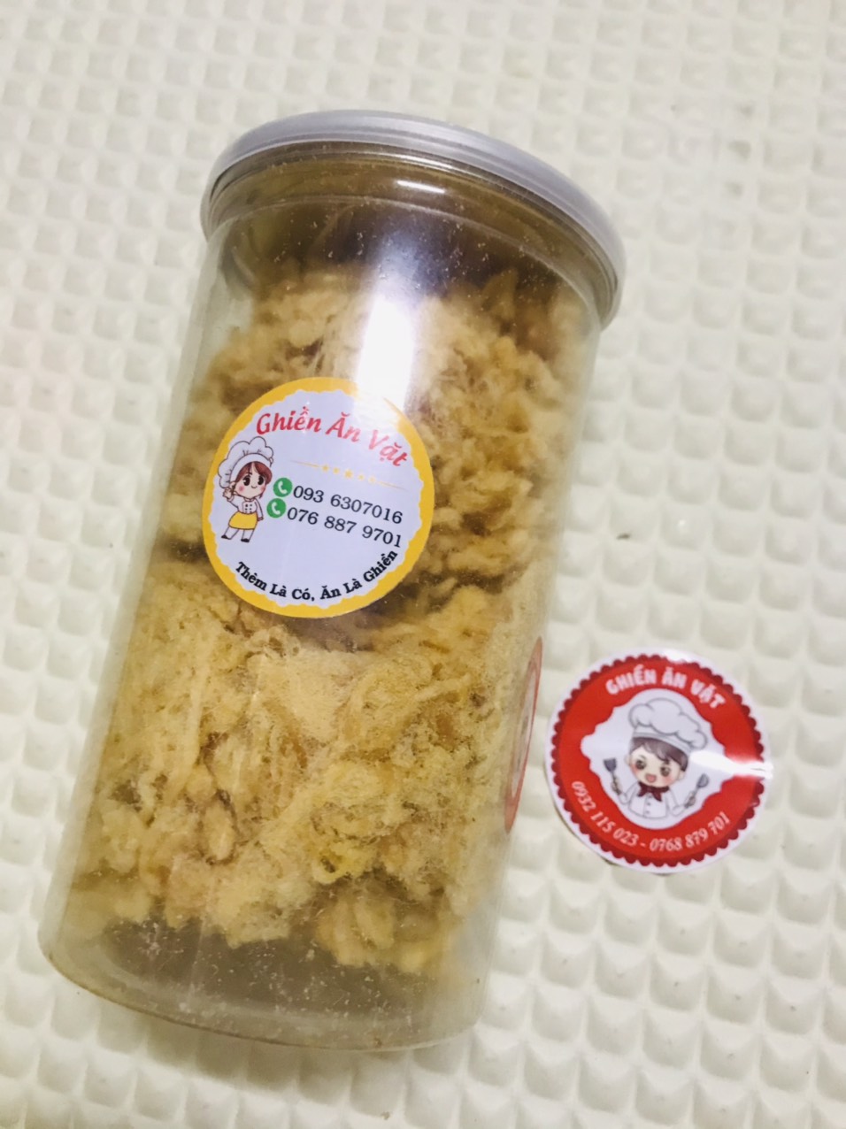 Chà bông gà xù siêu ngon-mặn mặn ngọt ngọt hủ 250gr