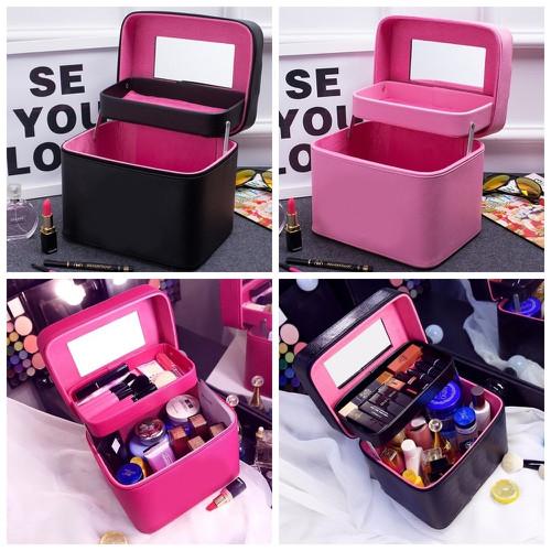 Cốp đựng mỹ phẩm | Thùng đựng đồ trang điểm 2 tầng