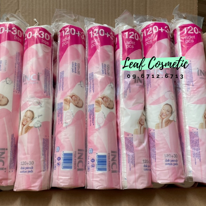 Bông tẩy trang inci thổ nhĩ kỳ 70 / 100 / 150 miếng