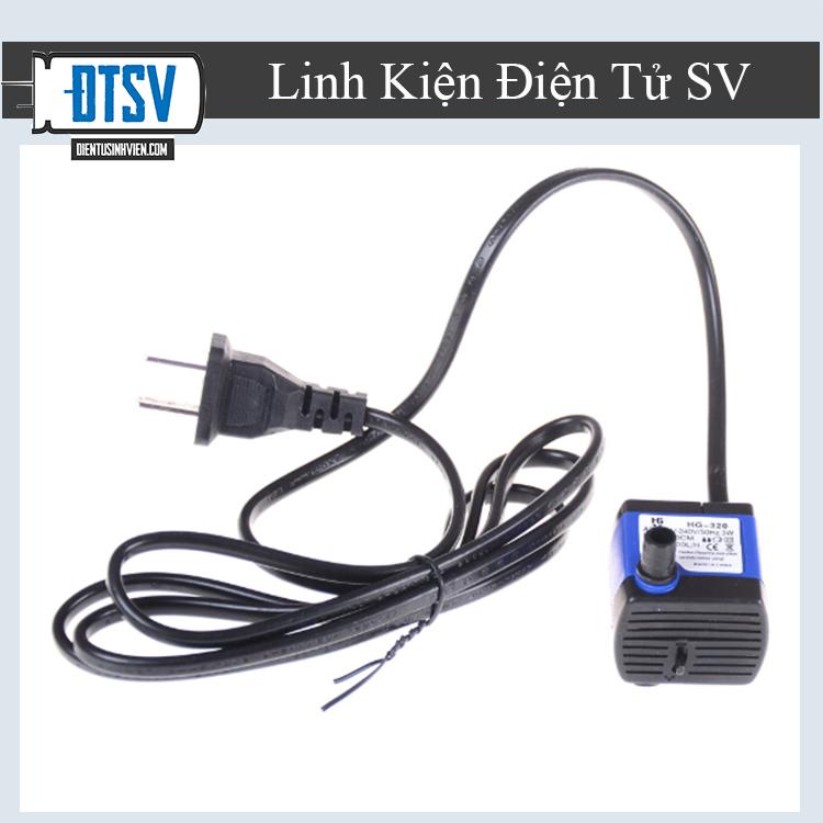 Bơm chìm mini HG-320 220V 3W bơm tiểu cảnh, bể cá, điều hòa nước- Linhkiendientusv.vn