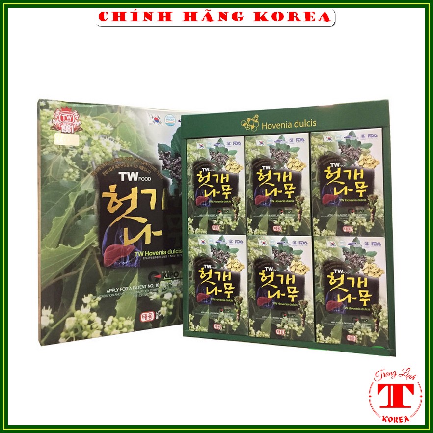 Nước bổ gan hàn quốc Taewoong Food chính hãng, hộp 30 gói - Thải độc gan, thanh lọc cơ thể, phòng ung thư - tranglinh