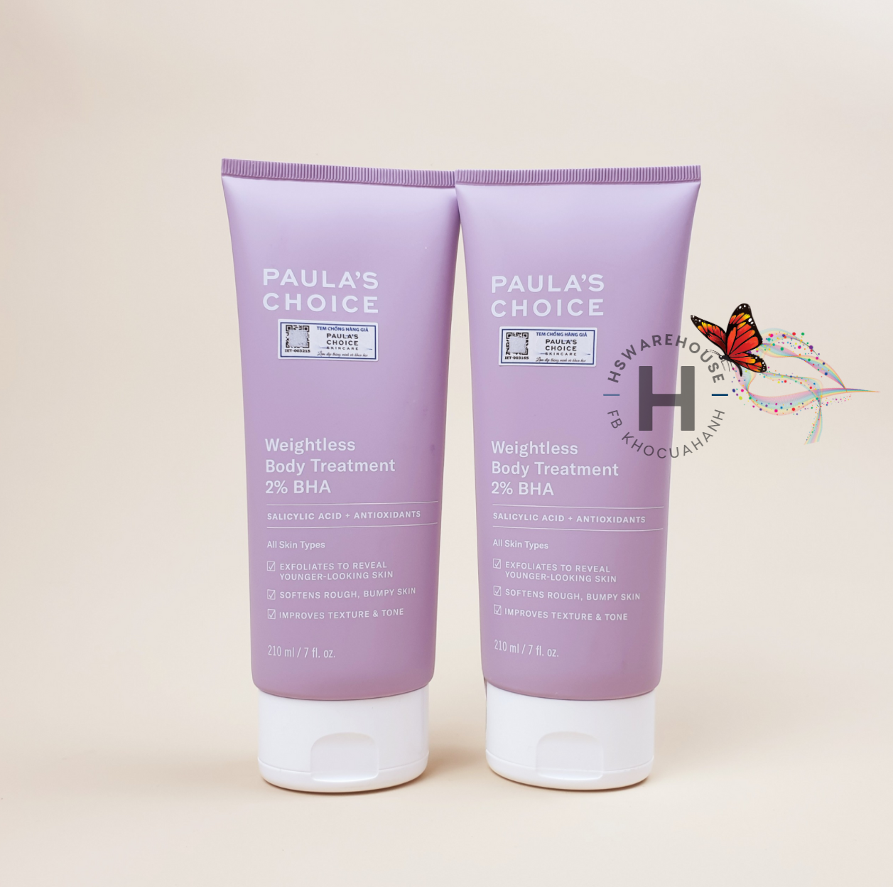 HÀNG CÔNG TY - HSD: T02.2026 Kem dưỡng thể Paula Choice BHA 2% Weight_less Body Treatment 210ml