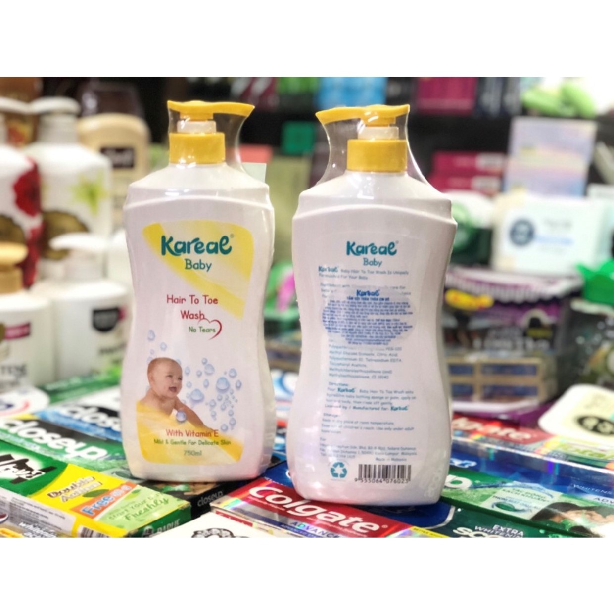 Sữa tắm em bé kareal