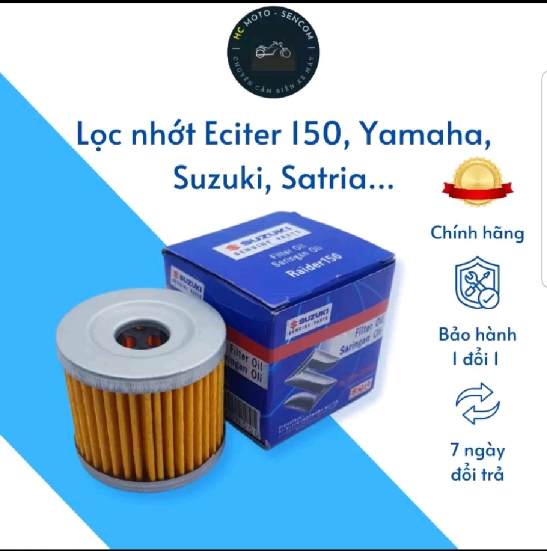 Lọc nhớt xe máy YAMAHA, SUZUKI - Exciter, Raider, Satria, Hayate, Viva chính hãng - HC Moto Sencom