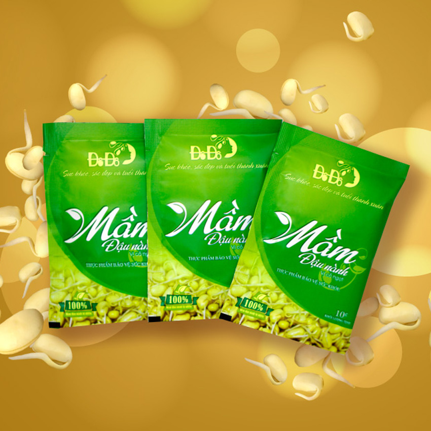 (Sản phẩm được bộ Y tế cấp phép) Mầm đậu nành Đô Đô 6 goi 10g