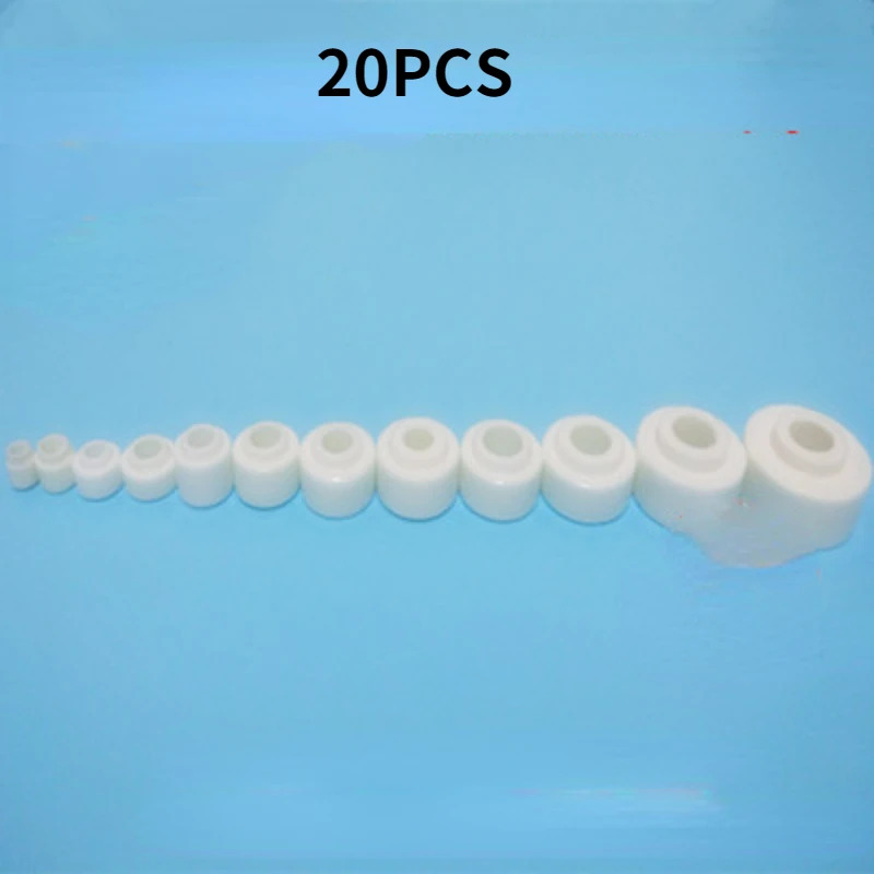 20PCS Hạt cách nhiệt gốm chịu nhiệt cao, hạt cách nhiệt gốm steatite, hạt gốm sứ, đầu nối gốm, gioăng gốm