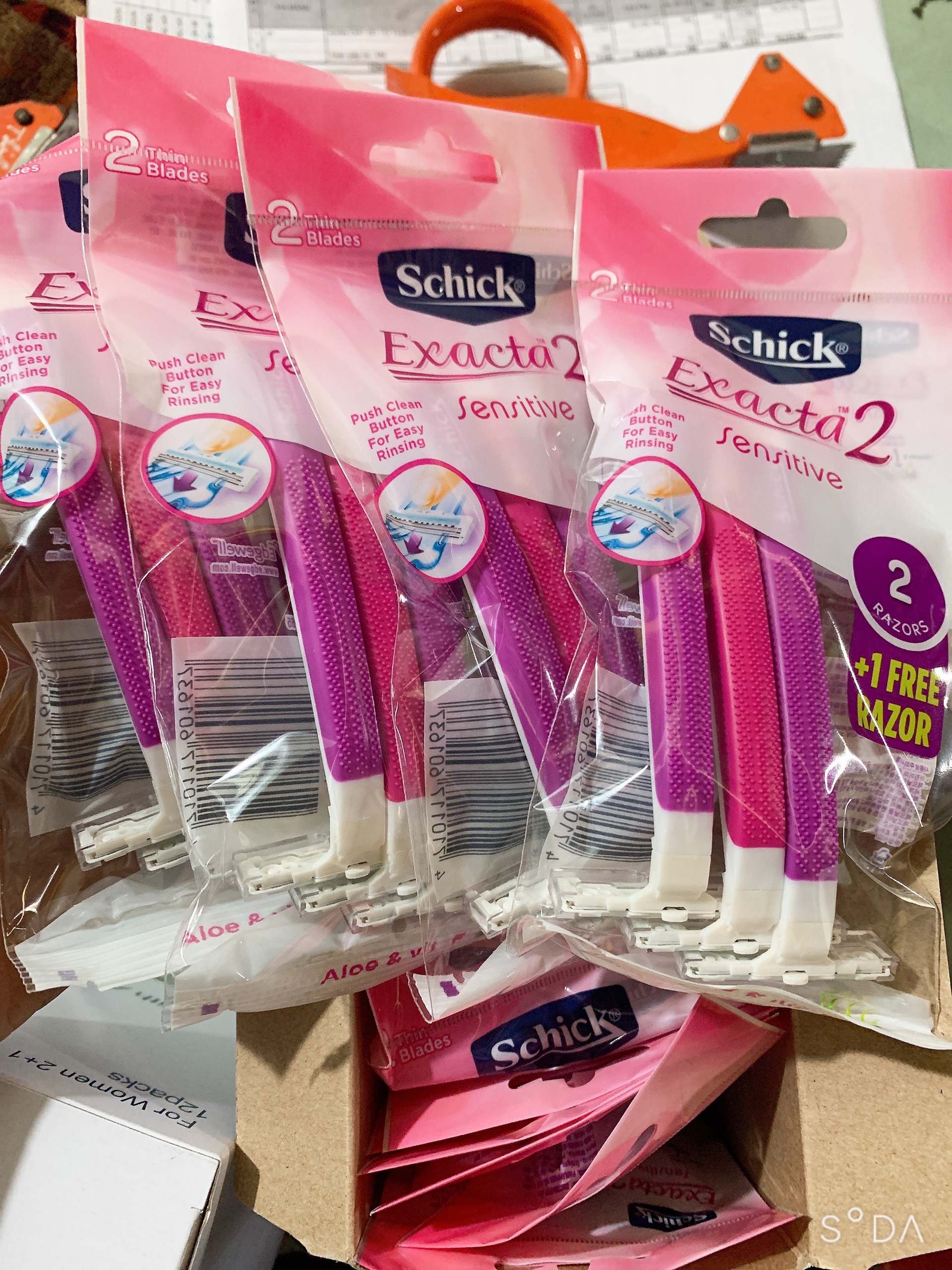 Combo 5 bịt dao cạo nữ schick (2+1) DKSH