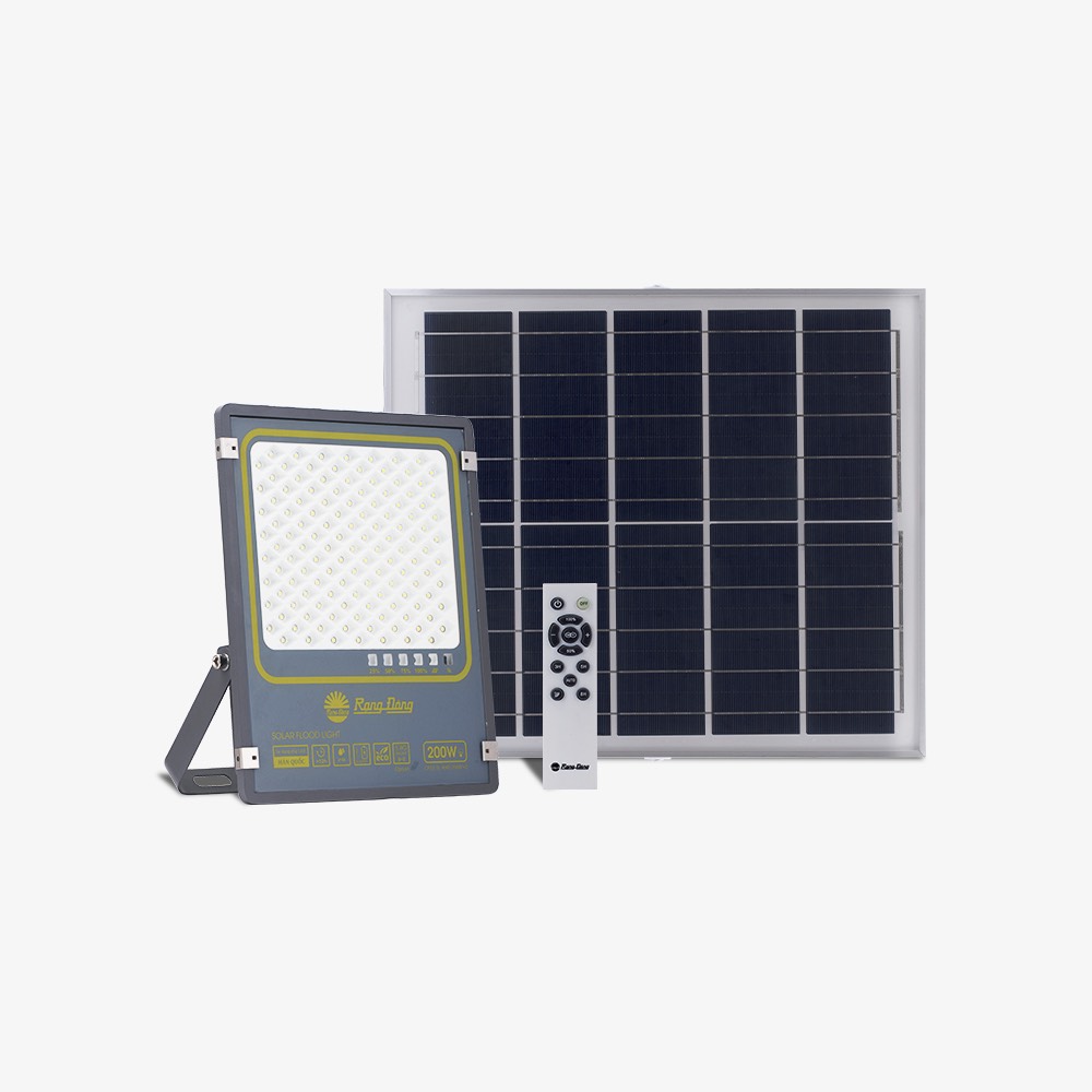 Đèn chiếu pha năng lượng mặt trời 200W Rạng Đông